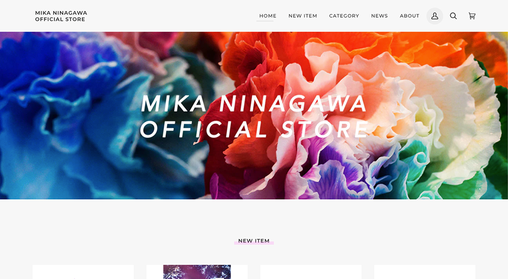 MIKA NINAGAWA OFFICIAL STORE - EC-CUBEプラチナパートナーの株式会社